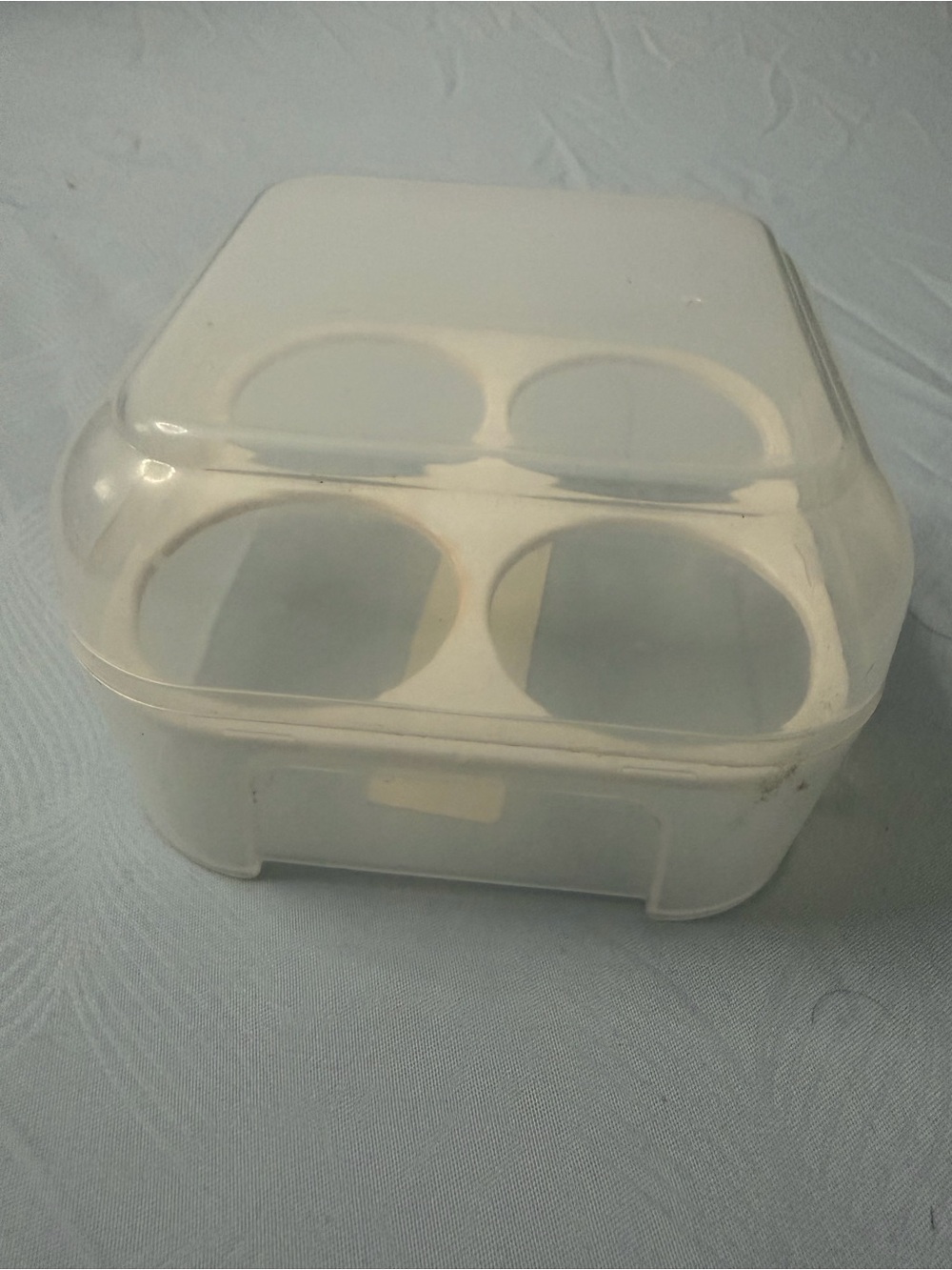Universal White Plastic Earbud & Accessory Storage Case